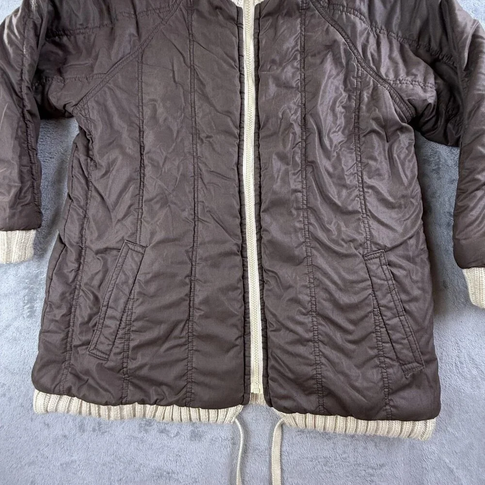Vintage International Jacket Mens Small Reversible Deer Knit Lined 80s